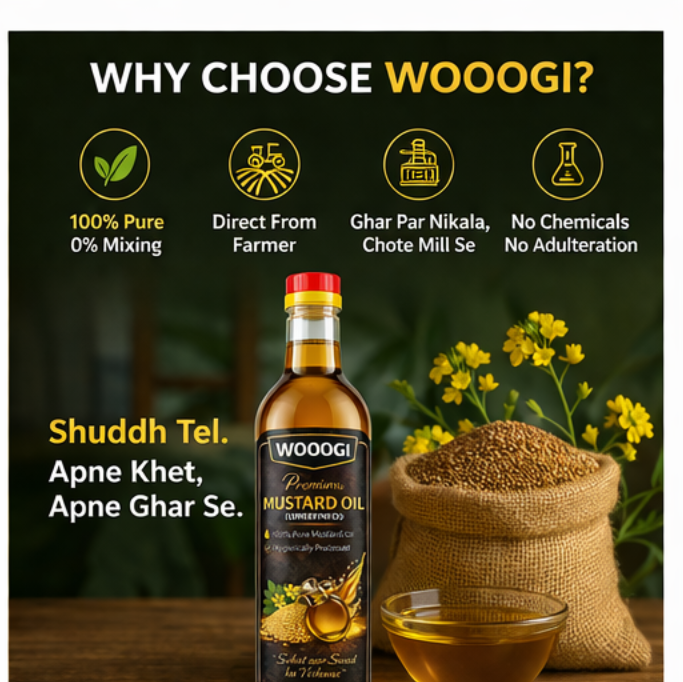 Why choose WOOOGI mustard oil