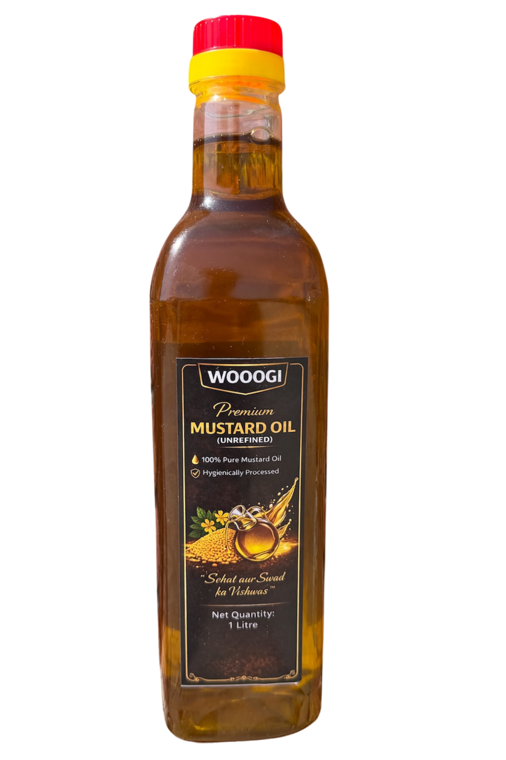 WOOOGI Premium Mustard Oil bottle